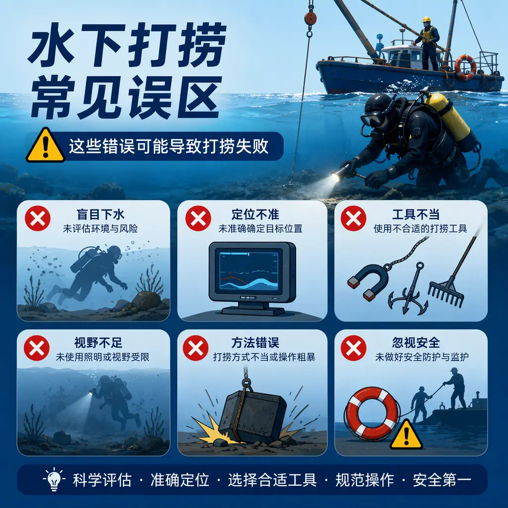 深耕水下打捞,兼顾民用失物与工程潜水作业陆川
